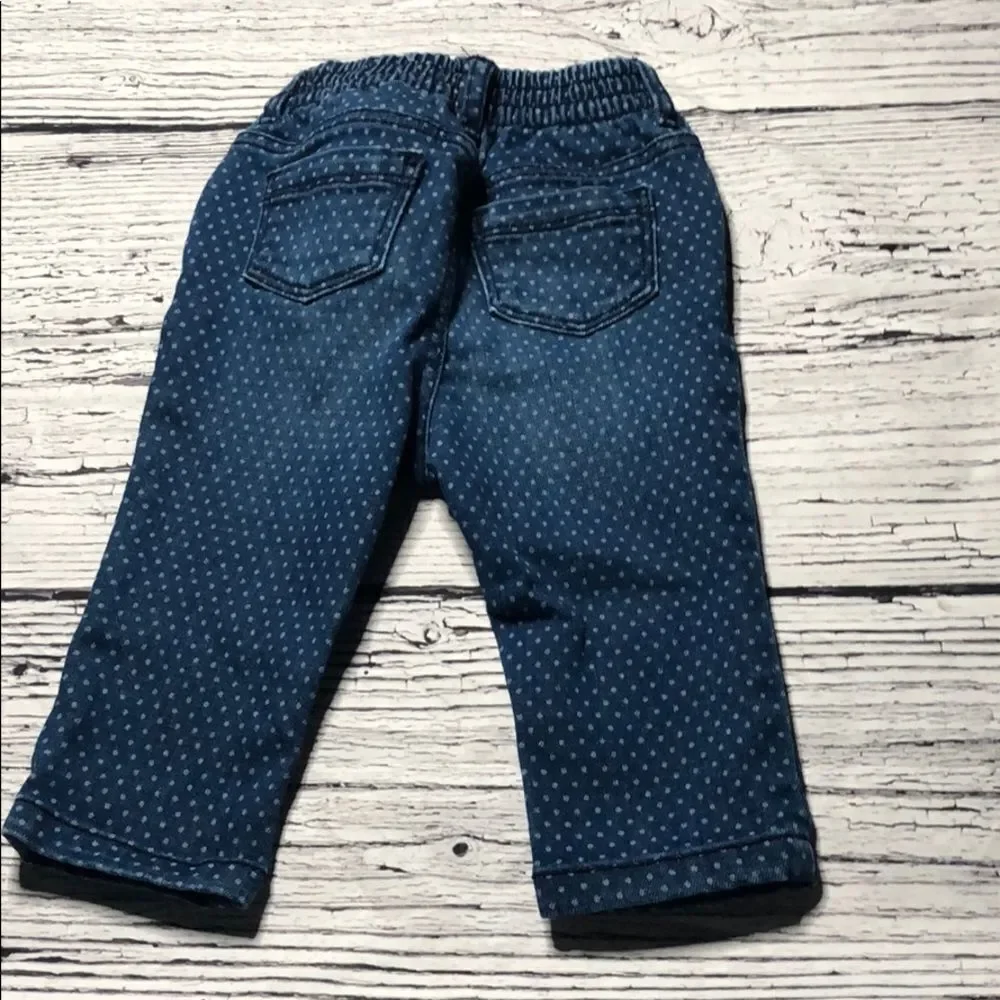 🍭*6/$30* Old Navy Polka Dot Skinny Jeans 6-12 m